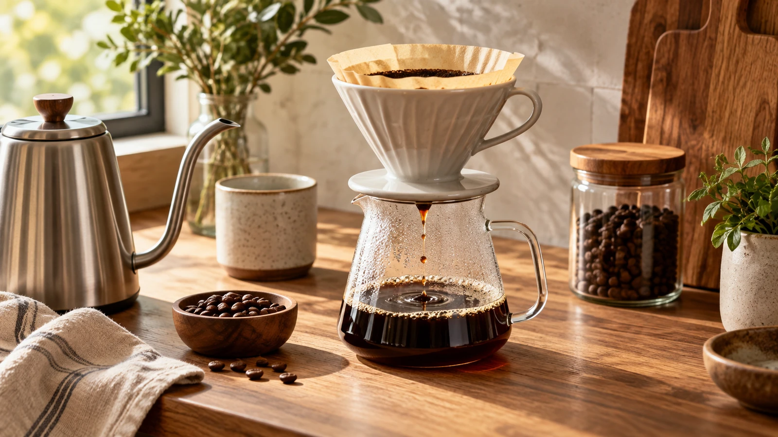 Fotografía editorial para Café de filtro en casa: una guía sin complicaciones