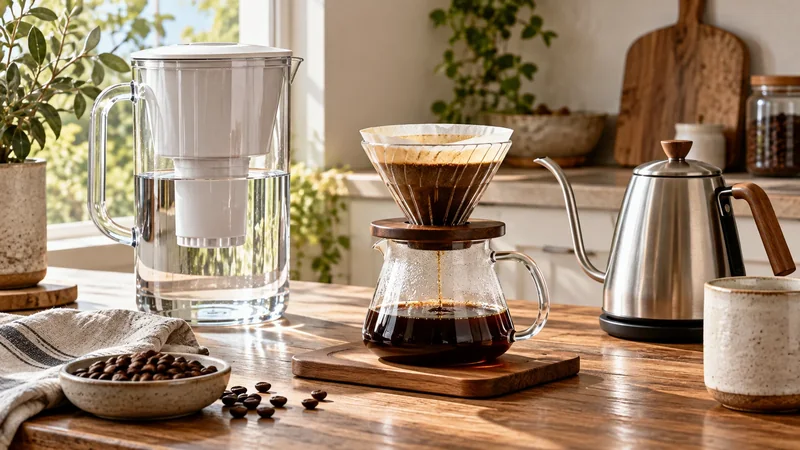 Fotografía editorial para El agua para café importa más de lo que parece