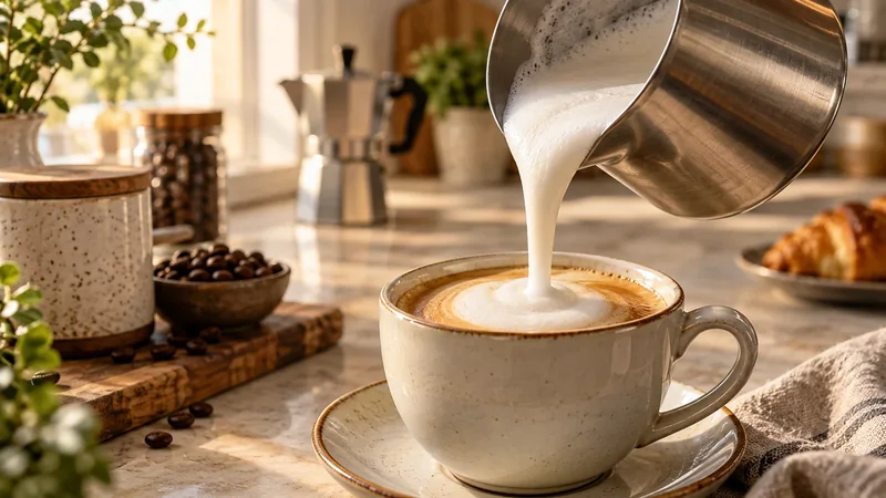 Fotografía editorial para Cómo hacer espuma de leche en casa sin máquina