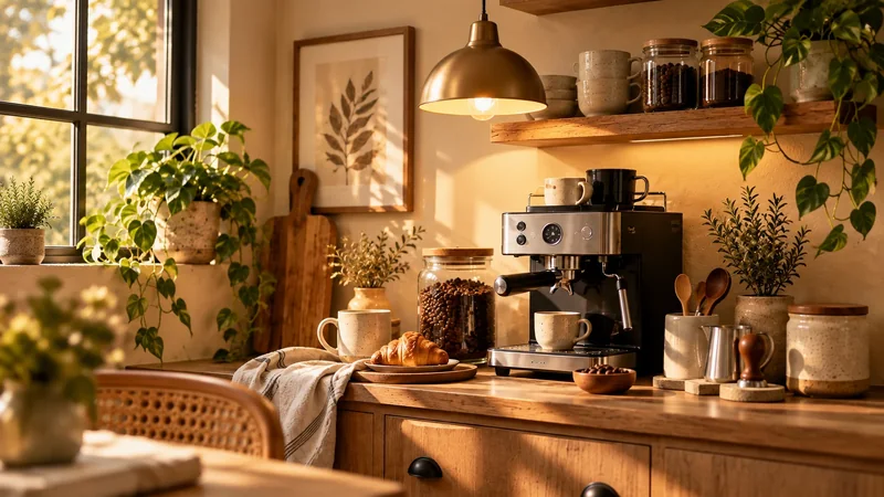 Fotografía editorial para La iluminación que hace más agradable un rincón de café